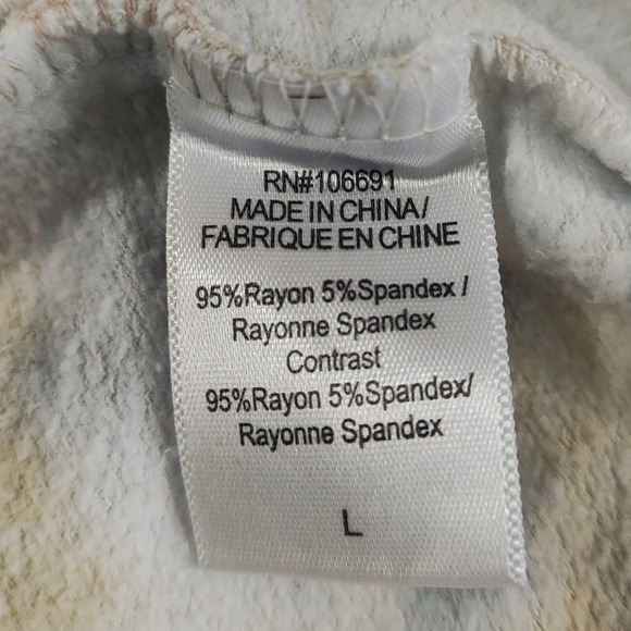 Young Fabulous & Broke Tie Dye Sweatshirt Juliette White Pastel Fairy Womens L - Picture 10 of 11